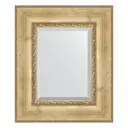 Зеркало с фацетом в багетной раме Evoform состаренное серебро с орнаментом 120 мм 52x62 см BY 3376