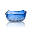 Салатник Lucky Прозрачный с золотой каймой 17x8.50x17 см стекло цвет синий
