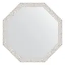 Зеркало в багетной раме Evoform чеканка белая 46 мм 63x63 см BY 3956