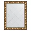 Зеркало с гравировкой в багетной раме Evoform византия золото 99 мм 99x124 см BY 4371