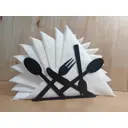 Салфетница Infild 14x10x3.80 см металл цвет черный