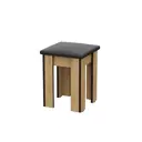 Табурет Nn-мебель 32x43.2x32 см ЛДСП цвет золотой дуб