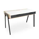 Компьютерный стол М-сервис AconWhiteGray 125x76x60 см ЛДСП цвет белый
