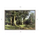 Картина в раме Декор депо "Иван Шишкин. Дубовая роща" 65x100 см