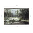 Картина в раме Декор депо "Иван Шишкин. Первый снег" 65x100 см