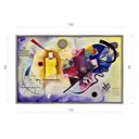 Картина в раме Декор депо "Василий Кандинский. Желтое Красное Синее" 90x140 см