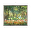 Картина в раме Декор депо Клод Моне Семья в саду 90x105 см