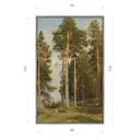 Картина в раме Декор депо "Иван Шишкин. Сосны освещенные солнцем" 150x95 см