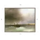 Картина в раме Декор депо "Иван Айвазовский. Вид Одессы с моря" 95x120 см