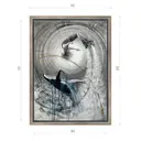 Картина в раме Декор депо "Алексей Макаров. Горбатый кит в невесомости" 60x45 см