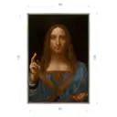 Картина в раме Декор депо Леонардо да Винчи Спаситель мира 130x90 см