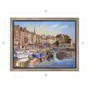 Картина в раме Декор депо Ксения Черномор. Нормандия Онфлер 35x45 см