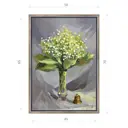 Картина в раме Декор депо "Ксения Черномор. Ландыш серебристый" 70x50 см