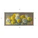 Картина в раме Декор депо "Ксения Черномор. Хризантемы" 30x65 см