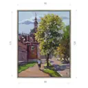 Картина в раме Декор депо "Ксения Черномор. Старая Москва Донской монастырь" 120x95 см