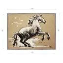 Картина в раме Декор депо "Константин Малютин. Лошадь" 90x120 см