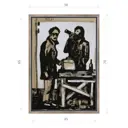 Картина в раме Декор депо "Константин Малютин. Портвейн" 70x50 см