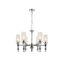 Люстра потолочная FAVOURITE 2813-6P Anima 6 ламп 12 м² цвет хром