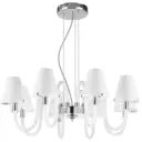 Люстра подвесная Lightstar 760086, 8 ламп, 18 м², цвет серый