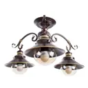 Люстра потолочная Arte Lamp 7 A4577PL-3CK, 3 лампы, цвет коричневый