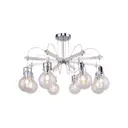 Люстра подвесная Lussole Lgo Mohave GRLSP-8088, 8 ламп, цвет серый