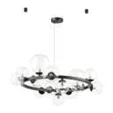 Люстра потолочная ODEON LIGHT 4818_14 TOVI 14 ламп 28 м² цвет черный