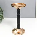 Подсвечник Simaland на 1 свечу "Чёрная колонна" золото 18.5x9x9 см