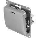 Выключатель встраиваемый Systeme Electric Glossa 1 клавиша цвет алюминий