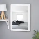 Зеркало с рамой Клик мебель Симпл 48x63 см белое