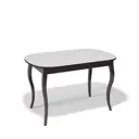 Кухонный стол прямоугольный Kenner 330736 130-170x130x76 см ЛДСП цвет белый/венге