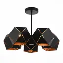 Люстра потолочная ST LUCE SL258.402.05 ENIGMA 5 ламп 10 м² цвет черный