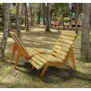 Шезлонг Punto design Aria 120х70х104 см сталь/дерево бежевый