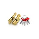 Цилиндровый механизм Fuaro (D-PRO502/70) D-PRO5002Knob70 (30+10+30) PB латунь 5Key