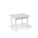 Кухонный стол квадратный Kenner 330721 90-120x90x76 см ЛДСП цвет белый