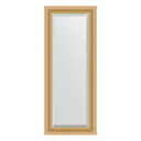 Зеркало с фацетом в багетной раме Evoform сусальное золото 80 мм 55x135 см BY 1254