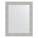 Зеркало в багетной раме Evoform волна алюминий 46 мм 38x48 см BY 3006