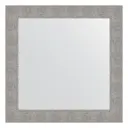 Зеркало в багетной раме Evoform чеканка серебряная 90 мм 80x80 см BY 3247