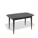 Кухонный стол прямоугольный Kenner 330674 125-165x125x76 см ЛДСП цвет серо-черный