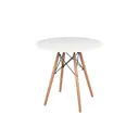 Кухонный стол круглый Fourant AN110/01White 80x80x75 см ЛДСП цвет белый