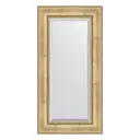 Зеркало с фацетом в багетной раме Evoform состаренное серебро с орнаментом 120 мм 62x122 см BY 3506