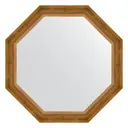 Зеркало в багетной раме Evoform состаренная бронза с плетением 70 мм 73x73 см BY 3675