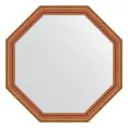 Зеркало в багетной раме Evoform бронзовые бусы на дереве 60 мм 71.6x71.6 см BY 3714