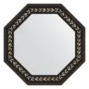 Зеркало в багетной раме Evoform черный ардеко 81 мм 65.0x65.0 см BY 3767