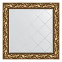 Зеркало с гравировкой в багетной раме Evoform византия золото 99 мм 89x89 см BY 4328
