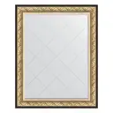 Зеркало с гравировкой в багетной раме Evoform барокко золото 106 мм 100x125 см BY 4380