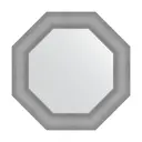 Зеркало в багетной раме Evoform серебряная кольчуга 88 мм 61x61 см BY 7404