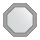 Зеркало в багетной раме Evoform серебряная кольчуга 88 мм 71x71 см BY 7405