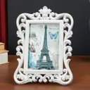 Фоторамка для фото 10x15 см Геральдическая лилия белый 23.5x17.5 см