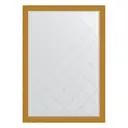 Зеркало с гравировкой в багетной раме Evoform чеканка золотая 90 мм 131x186 см BY 4495