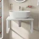 Столешница в ванную Diwo 554706 60х51см МДФ цвет белый